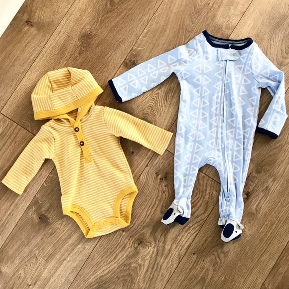 Carter's Other - Baby Blue Gender Neutral Onesie Bodysuit Footie NB